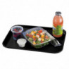 Black Rectangular Polypropylene Fast Food Tray 410mm - Cambro - Fourniresto