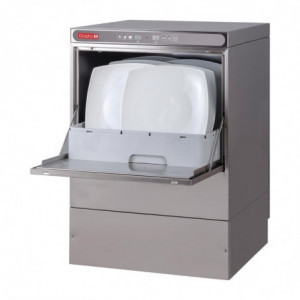 Dishwasher Maestro 50x50 230V with Drain Pump Detergent Dispenser and Break Tank - Gastro M - Fourniresto