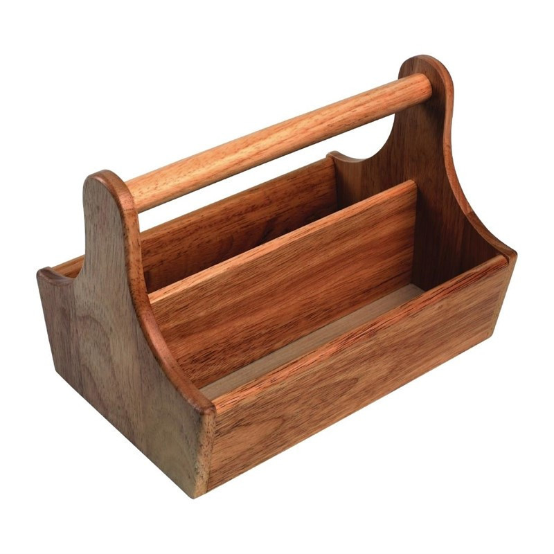 Panier À Condiments En Bois Acacia  - T&G Woodware - Fourniresto