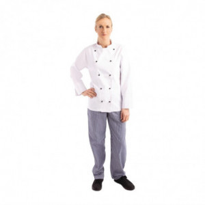 Veste De Cuisine Mixte Chicago Manches Longues Blanche Taille M - Whites Chefs Clothing - Fourniresto