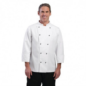 Kuchynský odev Chicago s dlhými rukávmi biela veľkosť XL - Whites Chefs Clothing - Fourniresto