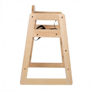 Chaise Haute En Bois Finition Naturelle - Bolero - Fourniresto