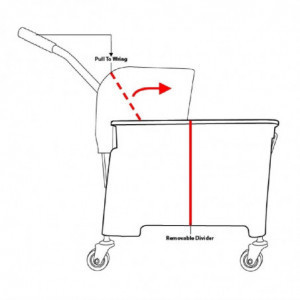 Vedro s odstredivkou Kentucky červené 20L - Jantex - Fourniresto