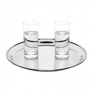 Plateau De Service Rond En Inox Ø 405Mm - Olympia - Fourniresto