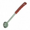 Stainless Steel Full Ladle - Red - 60ml - FourniResto