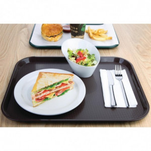 Plateau Fast Food en Plastique Marron - Olympia KRISTALLON - Fourniresto