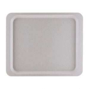 Polyester service tray GN1/2 325x265mm Speckled Grey - Roltex - Fourniresto