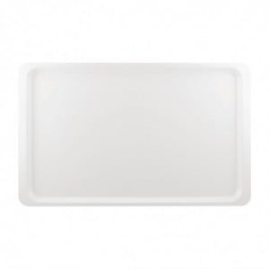 Polyester GN1/1 530x325mm White Service Tray - Roltex - Fourniresto