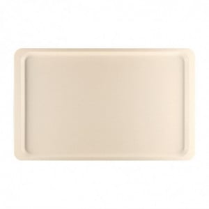 Polyester GN1/2 325x265mm Beige Service Tray - Roltex - Fourniresto