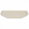 Tray in Trapezoid Polyester 500x325mm Beige - Roltex - Fourniresto