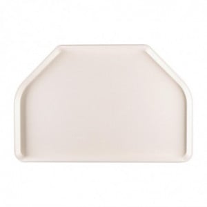 Tray in Trapezoid Polyester 500x325mm Gray - Roltex - Fourniresto