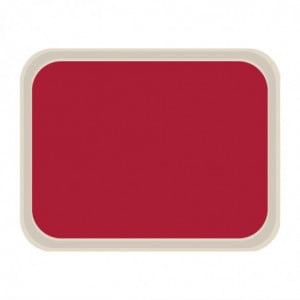 Standard Polyester Service Tray 470x360mm Red - Roltex - Fourniresto