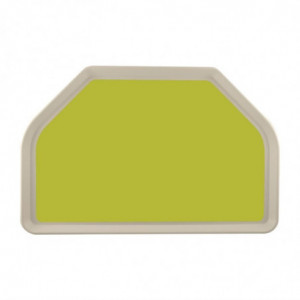 Tray in Trapezoid Polyester GN 500x325mm Green - Roltex - Fourniresto