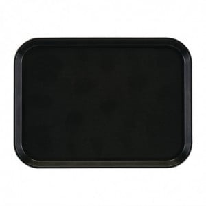 Rectangular Non-Slip Fiberglass EpicTread Black Tray 350mm - Cambro - Fourniresto