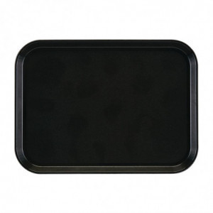 Rectangular Non-Slip Fiberglass EpicTread Black Tray 350mm - Cambro - Fourniresto