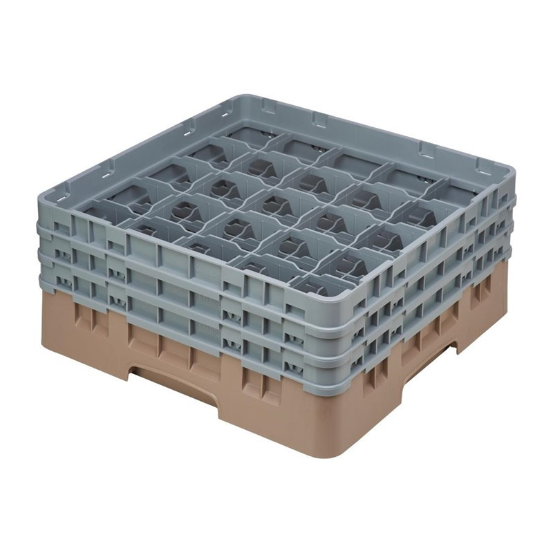 Regál na poháre 25 oddelení Camrack Beige-500x 500mm - Cambro