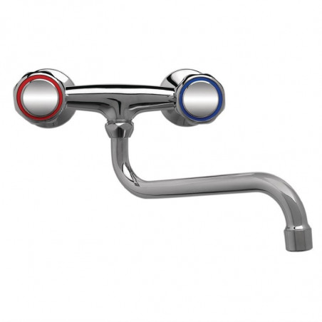 Mixer tap Bitrou Standard Wall Mount Low Neck - L 250mm - FourniResto