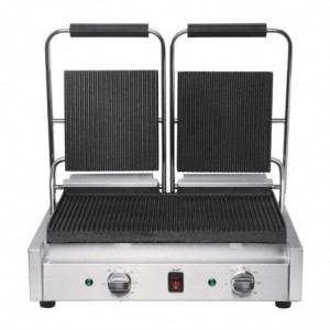 Double Contact Bistro Grooved/Grilled Contact Grill - Buffalo