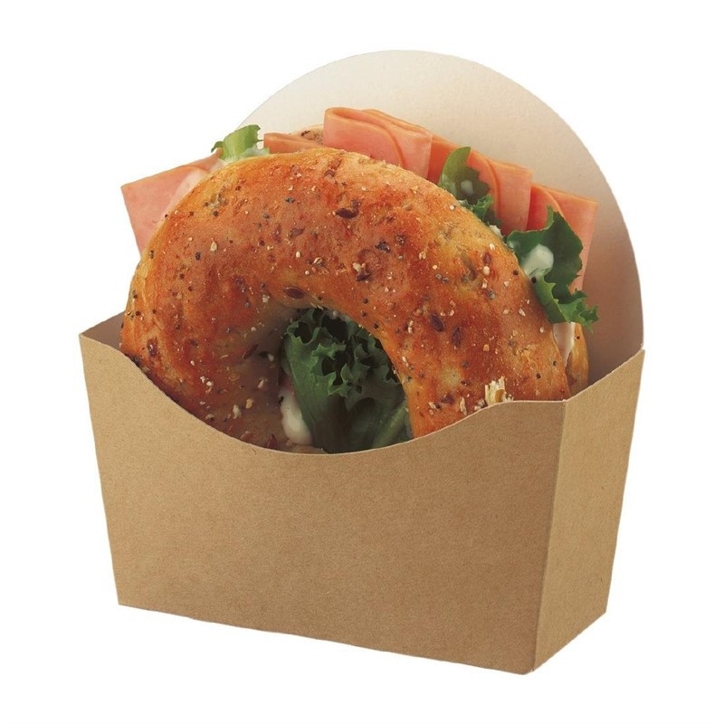 Compostable Kraft Bagel Sleeves - Pack of 1000 - Colpac