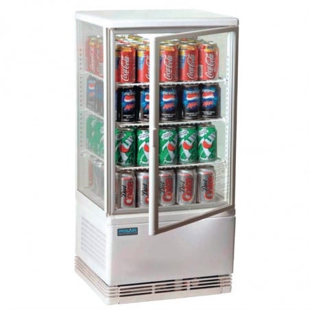 Biela chladená vitrína Série C - 68 L - Polar