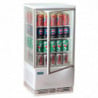 Biela chladená vitrína Série C - 68 L - Polar