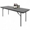 Table Rectangulaire Pliante Grise En Abs - 1830Mm - Bolero - Fourniresto