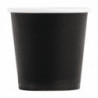 Disposable Black Espresso Coffee Cups - 120ml - Pack of 50 - Fiesta