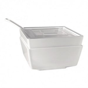 Square Transparent Float Lid - 190 X 190mm - APS - Fourniresto