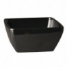 Square Melamine Bowl Pure Black - 190mm - APS - Fourniresto