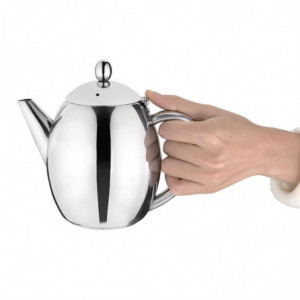 Stainless Steel Richmond 1L Teapot - Olympia - Fourniresto