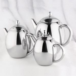 Stainless Steel Richmond 1L Teapot - Olympia - Fourniresto