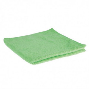 Green Microfiber Cloths - Pack of 5 - Jantex