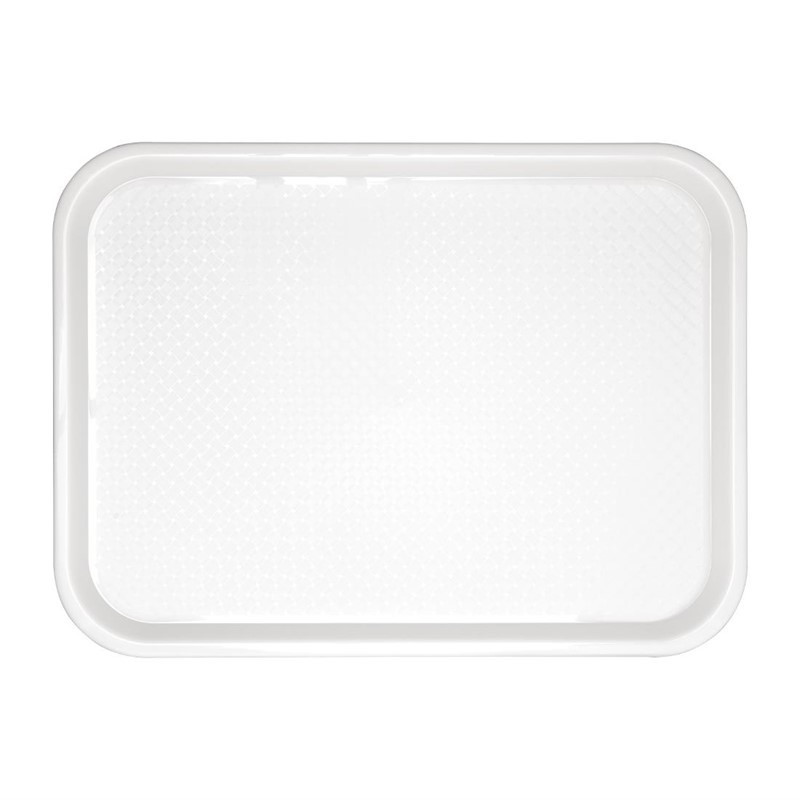 White Plastic Fast Food Tray 345 x 265mm - Olympia KRISTALLON - Fourniresto