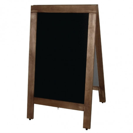 Wooden Sidewalk Sign Board 850 X 500Mm - Olympia - Fourniresto