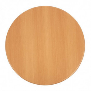 Plateau De Table Rond Effet Hêtre - Ø 600mm - Bolero