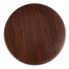 Round Dark Brown Table Top - 600mm - Bolero