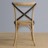 Wooden Chairs with Crossed Backrest - Natural - Bolero - Fourniresto