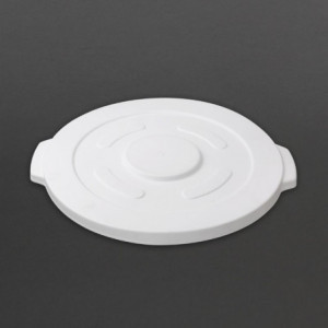 White 38L Round Container Lid - Vogue - Fourniresto