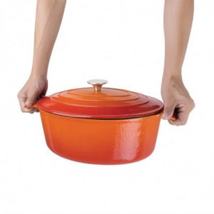 Cocotte Oválna Oranžová - 5L - Vogue