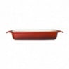 Plat en Fonte Rectangulaire Rouge - 2,8L - Vogue