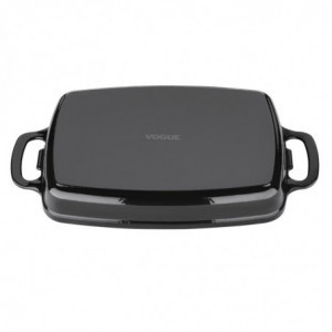 Rectangular Black Cast Iron Dish - 1.8 L - Vogue