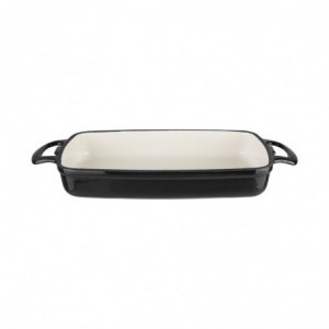 Rectangular Black Cast Iron Dish - 2.8L - Vogue