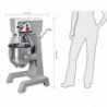 Planetary mixer 3 speeds - 29L - Buffalo - Fourniresto