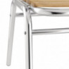 Chaises bistro frêne et aluminium  - Bolero - Fourniresto