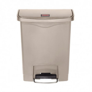 Poubelle À Pédale Frontale Slim Jim Beige - 30L - Rubbermaid