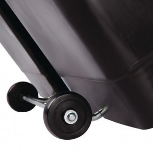 Poubelle À Pédale Frontale Slim Jim Noire- 90L - Rubbermaid