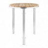 Table ronde en frêne et aluminium 600mm - Bolero - Fourniresto