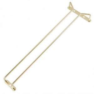 Support na poháre na stopke z mosadze 410mm - FourniResto - Fourniresto