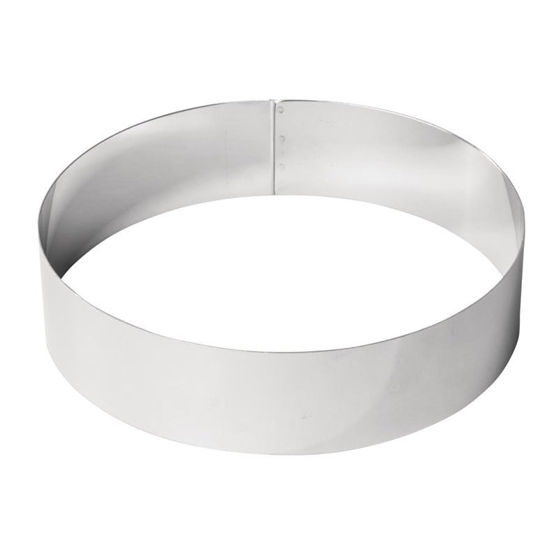 Cercle à mousse inox 240 x 60mm - De Buyer - Fourniresto