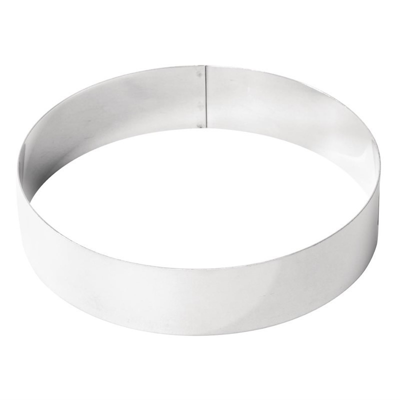 Cercle à mousse inox 200 x 45mm - De Buyer - Fourniresto